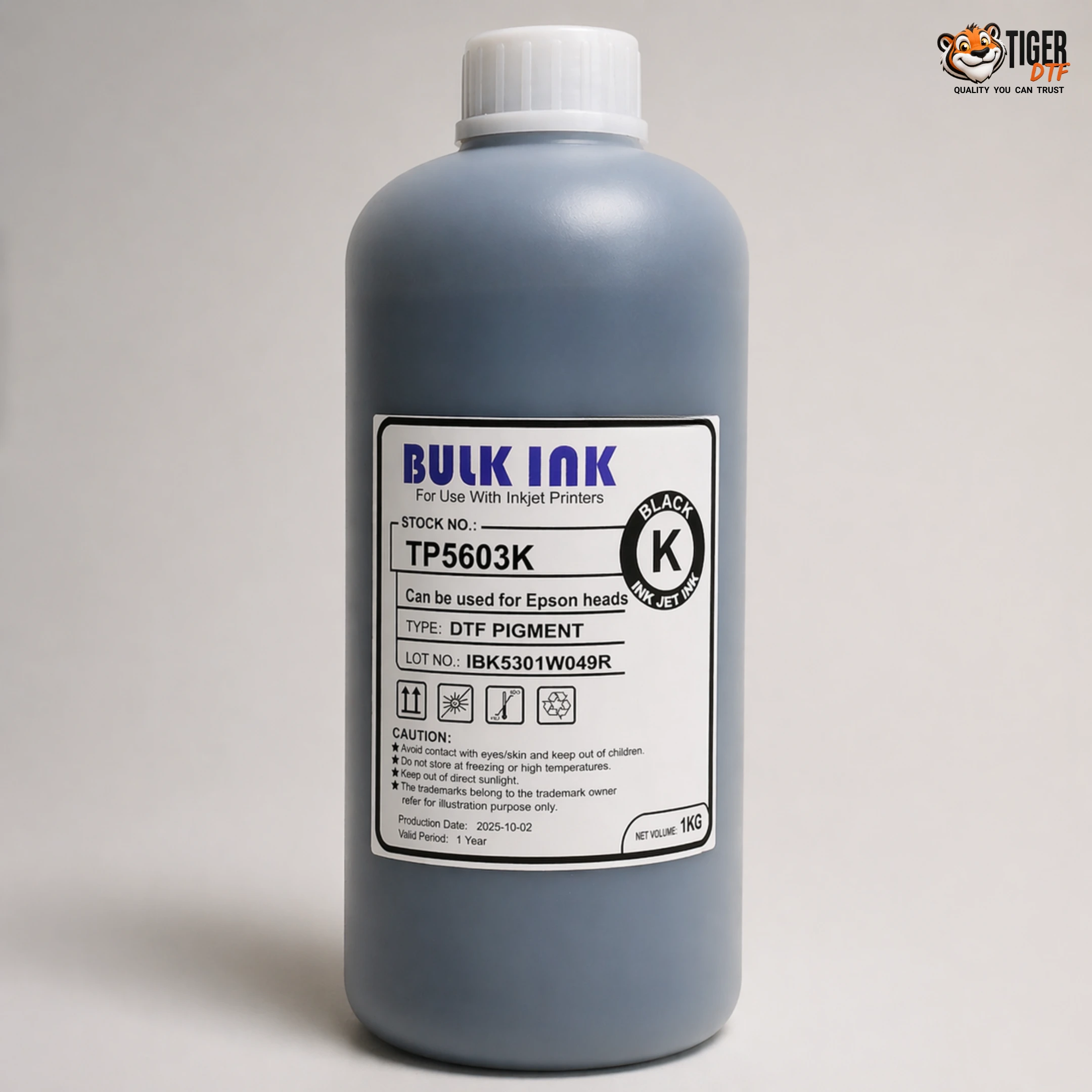 Tiger DTF Black DTF Ink Bulk