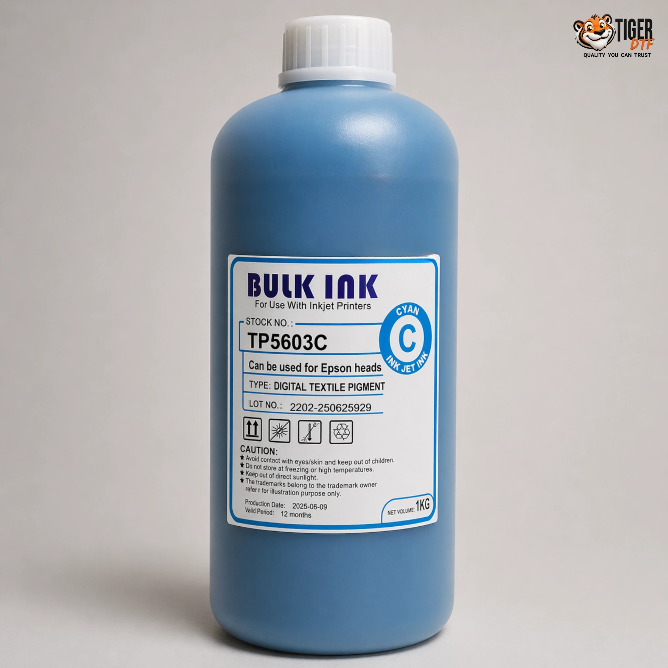Tiger DTF Cyan DTF Ink Bulk