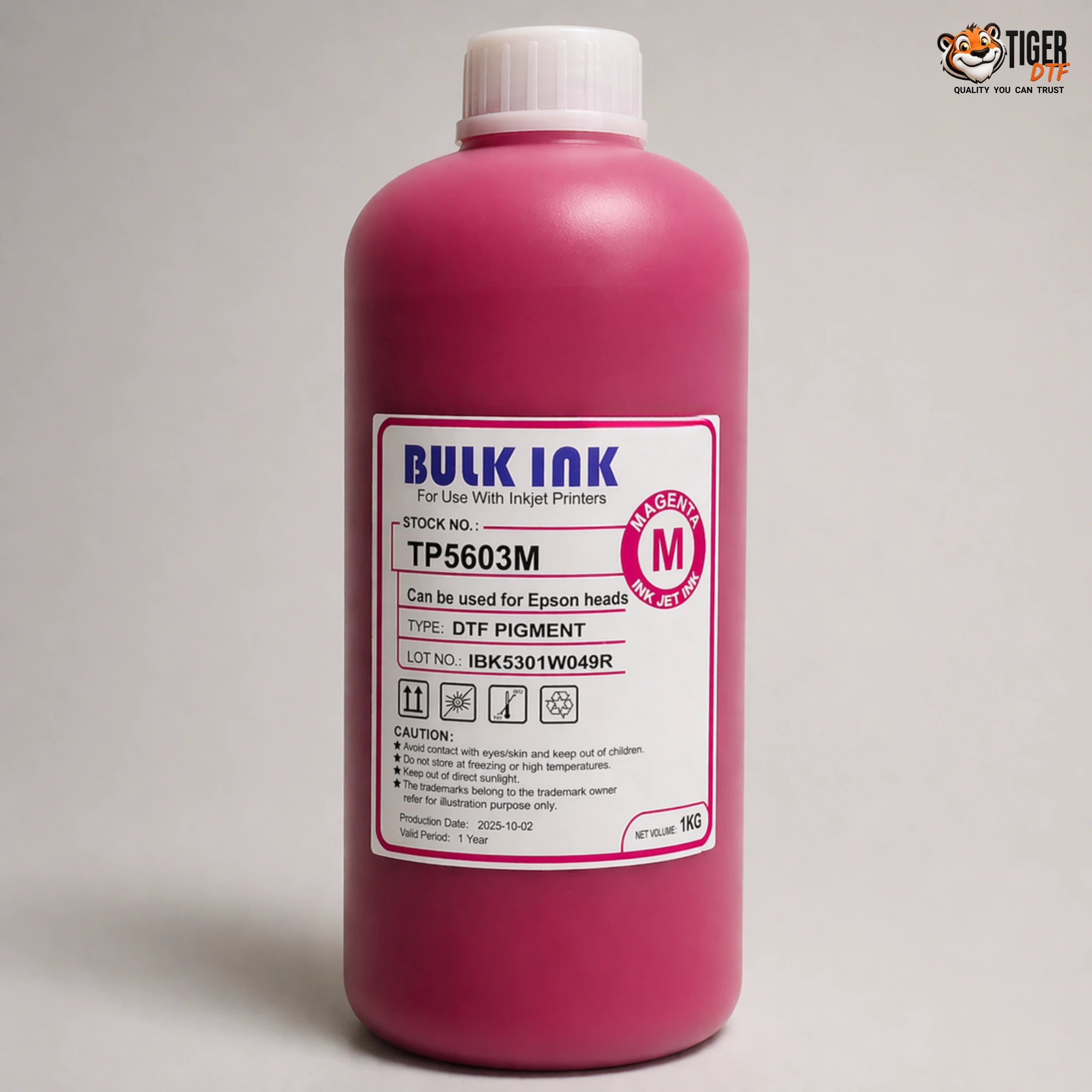 Tiger DTF Magenta DTF Ink Bulk