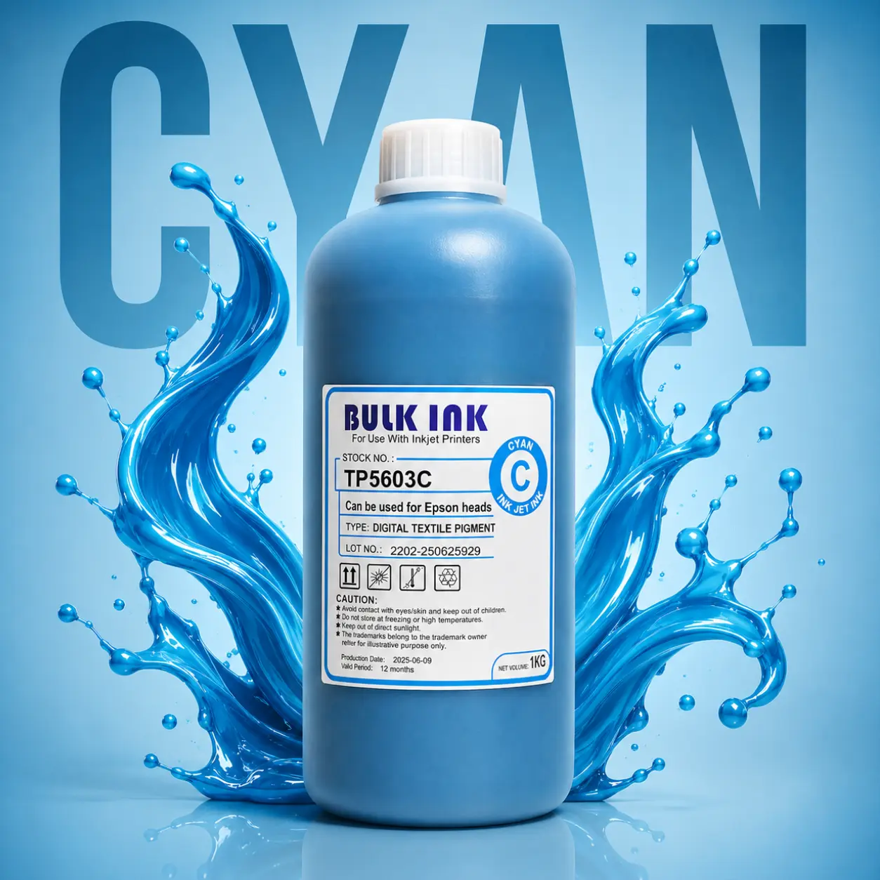 Tiger DTF Cyan DTF Ink Bulk