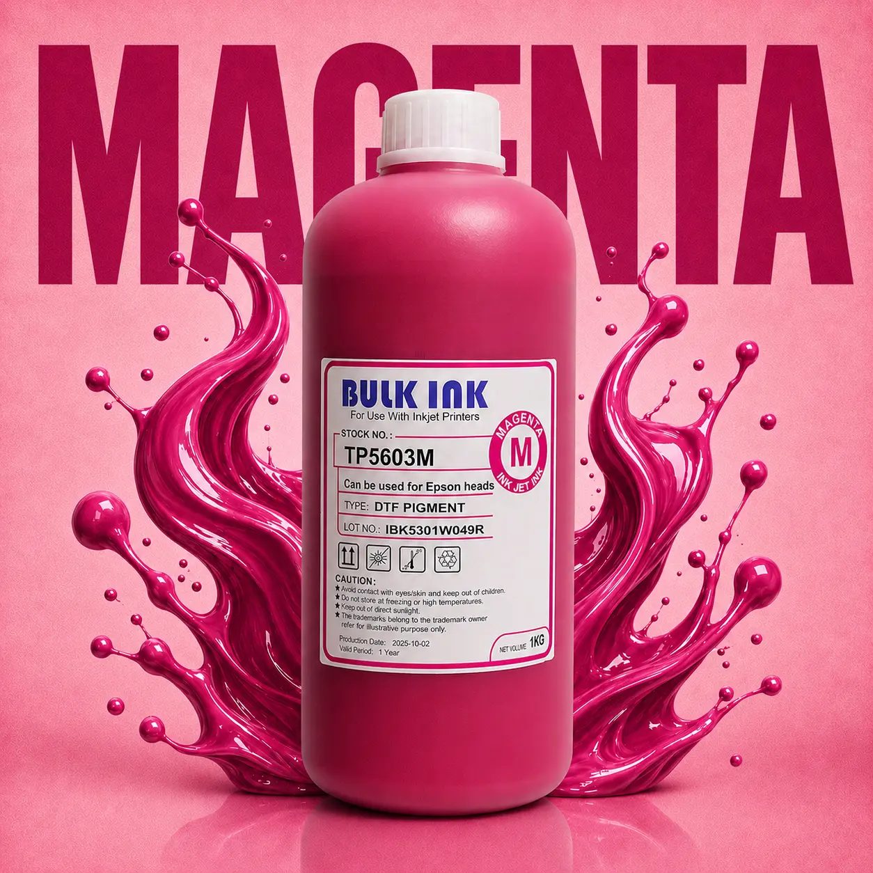 Tiger DTF Magenta DTF Ink Bulk