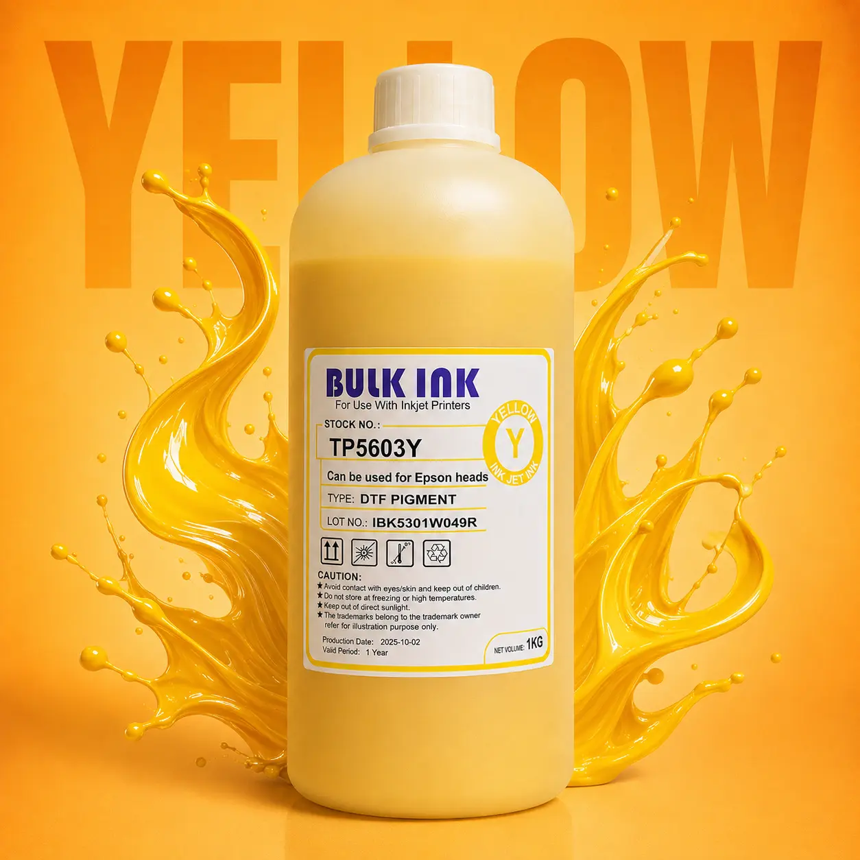 Tiger DTF Yellow DTF Ink Bulk